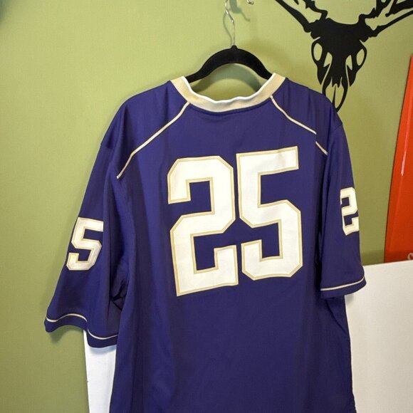 Nike Washington Huskies Player 25 Game Series Football Fan Jersey-Purple XXL - Picture 12 of 12